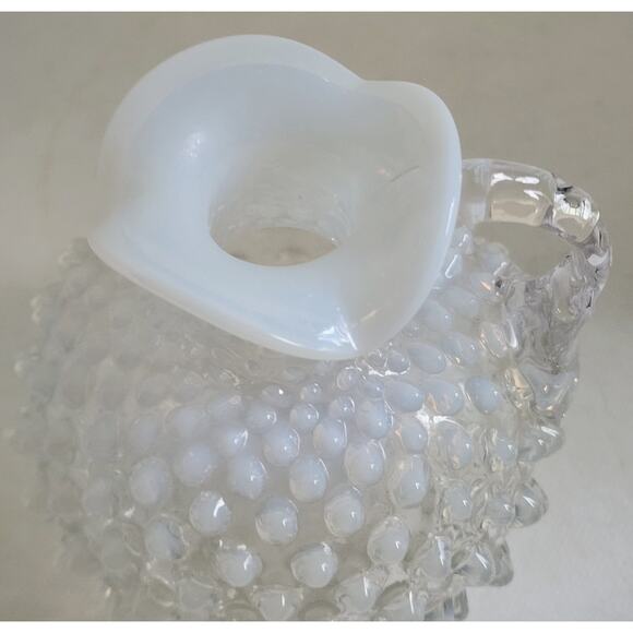 Fenton Glass Hobnail Cruet-Opalescent-Vintage-No Stopper-5" tall - Picture 6 of 12
